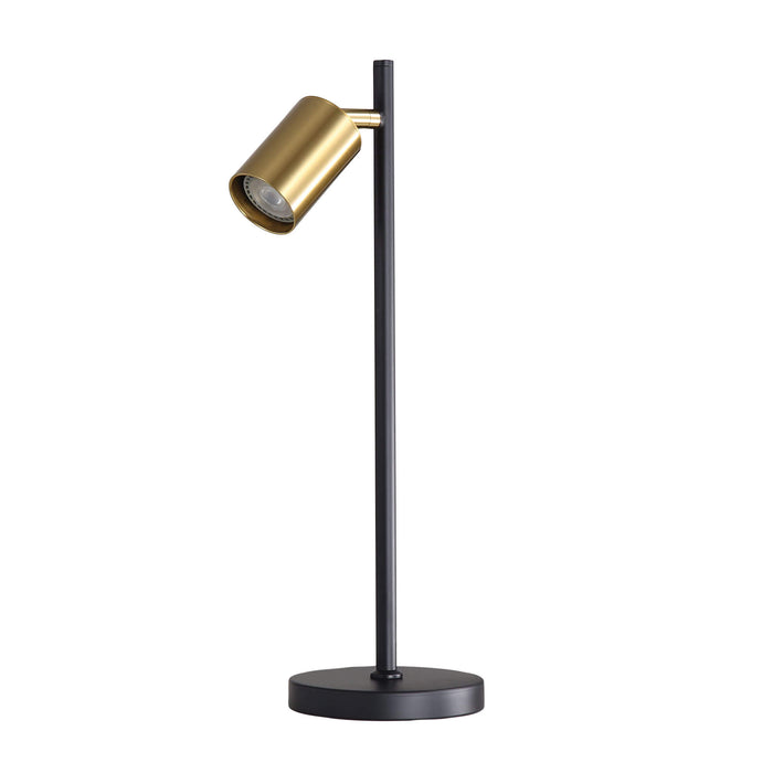 PONTE: Adjustable Desk Lamp (Available in Black, Black/Satin Brass & White/Satin Brass)