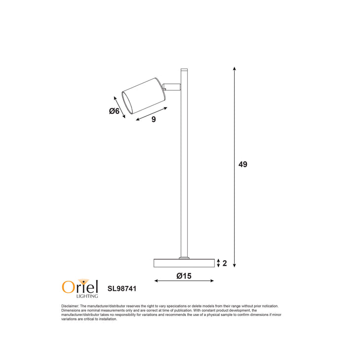 PONTE: Adjustable Desk Lamp (Available in Black, Black/Satin Brass & White/Satin Brass)