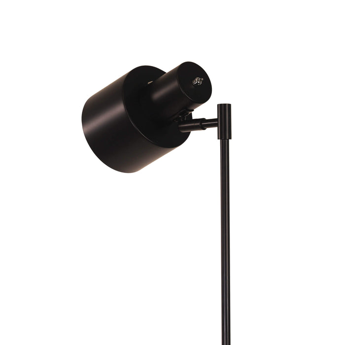 ARI: Black Mid-Century Task Lamp With Adjustable Shade