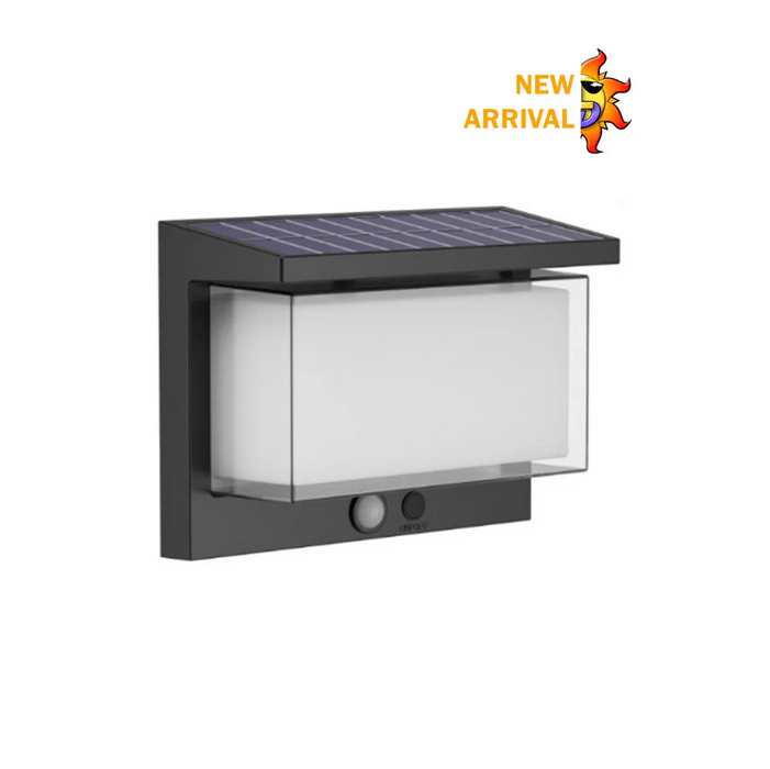 Decorative Solar Wall Light w/ PIR Sensor