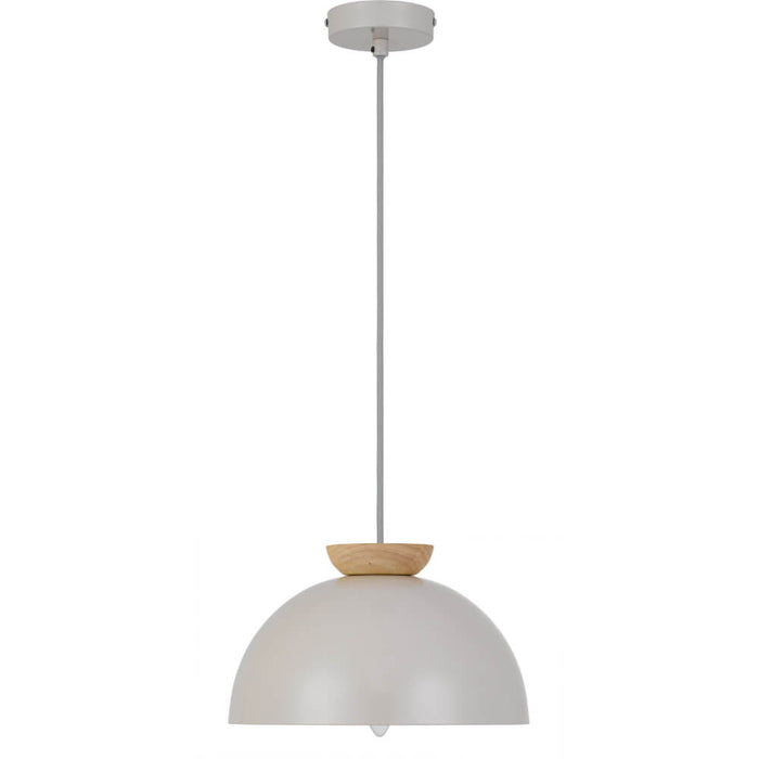 SOVIN: Grey Scandinavian Metal Dome Pendant Light (Available in 35cm & 25cm)