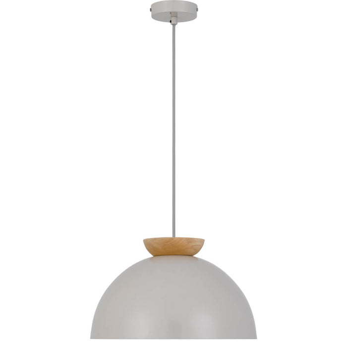 SOVIN: Grey Scandinavian Metal Dome Pendant Light (Available in 35cm & 25cm)