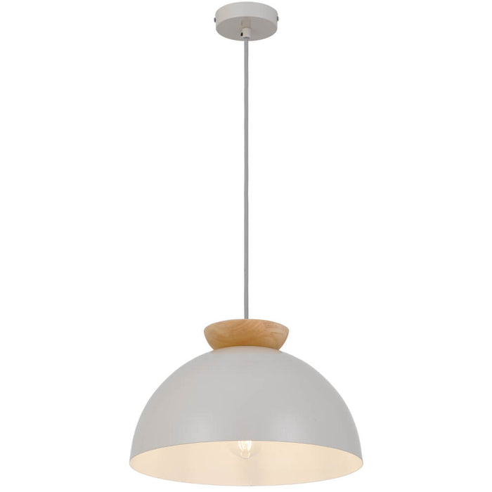 SOVIN: Grey Scandinavian Metal Dome Pendant Light (Available in 35cm & 25cm)