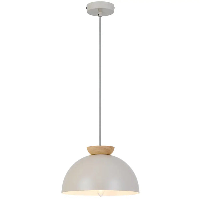 SOVIN: Grey Scandinavian Metal Dome Pendant Light (Available in 35cm & 25cm)