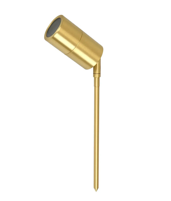 MR16 IP65 Single Adjustable Head Garden Spike Light (Available in Green Patina, Solid Aged Brass & Solid Polished Brass)