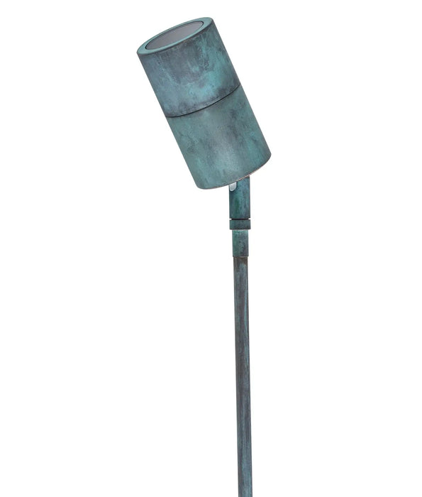 CLA MR16 IP65 Single Adjustable Head Garden Spike Light (Available in Green Patina, Solid Aged Brass & Solid Polished Brass)
