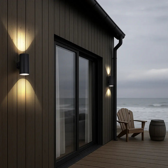 STINA: LED 3CCT Exterior Up/Down Wall Light (Available in Black & White)