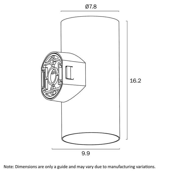STINA: LED 3CCT Exterior Up/Down Wall Light (Available in Black & White)