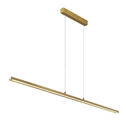 Telbix SUMNER: Linear 3CCT LED Integrated Pendant Light (Available in Black, Brass & White)