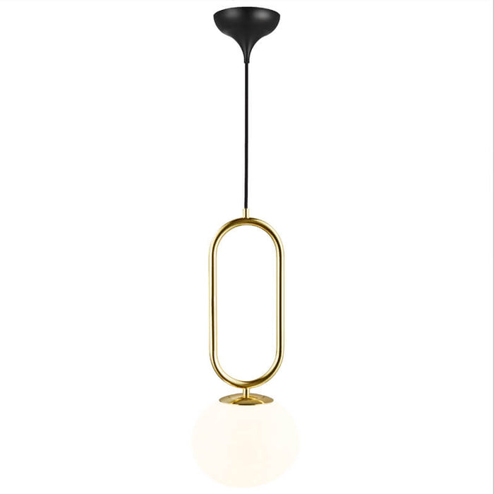 SHAPES Elegant Pendant Light with Opal Glass Shade (avail in 22cm & 27cm)