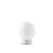 Ideal Lux SUN: White Rechargeable Portable Outdoor Lamp with Opal Glass Shade