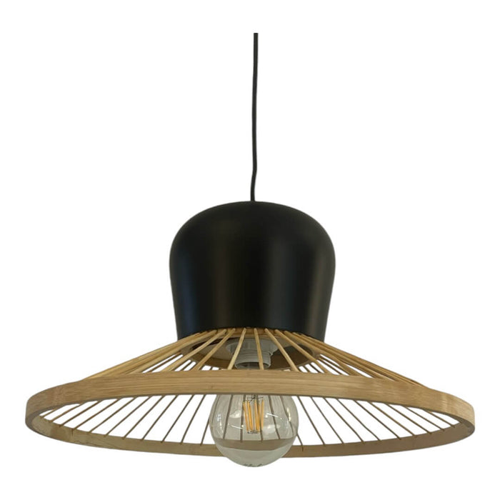 Fiorentino TANGO:  1 Light Natural Wood Veneer Pendant Light