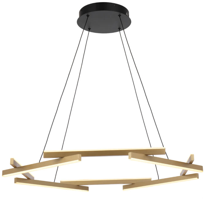 TARSON: 3000k Modern Gold LED Pendant Light