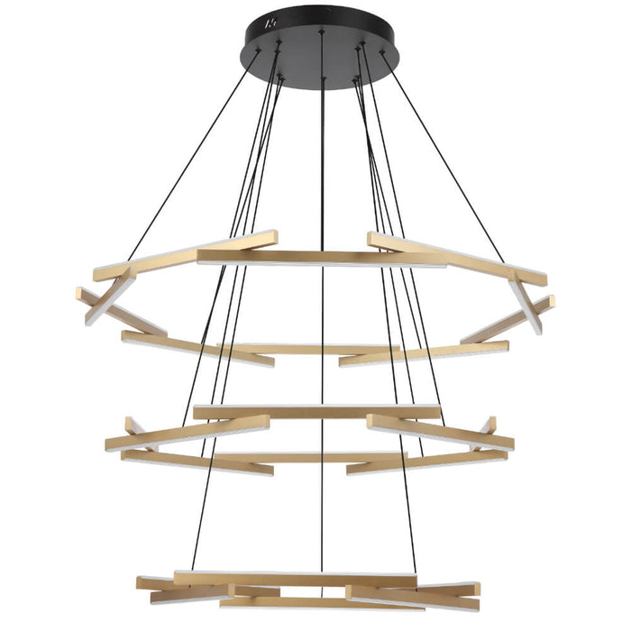 TARSON: 3 Tier Gold Modern LED Pendant Light