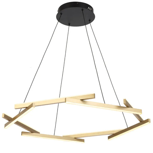 Telbix TARSON: 3000k Modern Gold LED Pendant Light