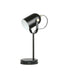 CLA TAZZA: Ellipse Shade with Antique Brass Highlight Table Lamps (Available in Matte Black, Matte White & Glossy Cream)
