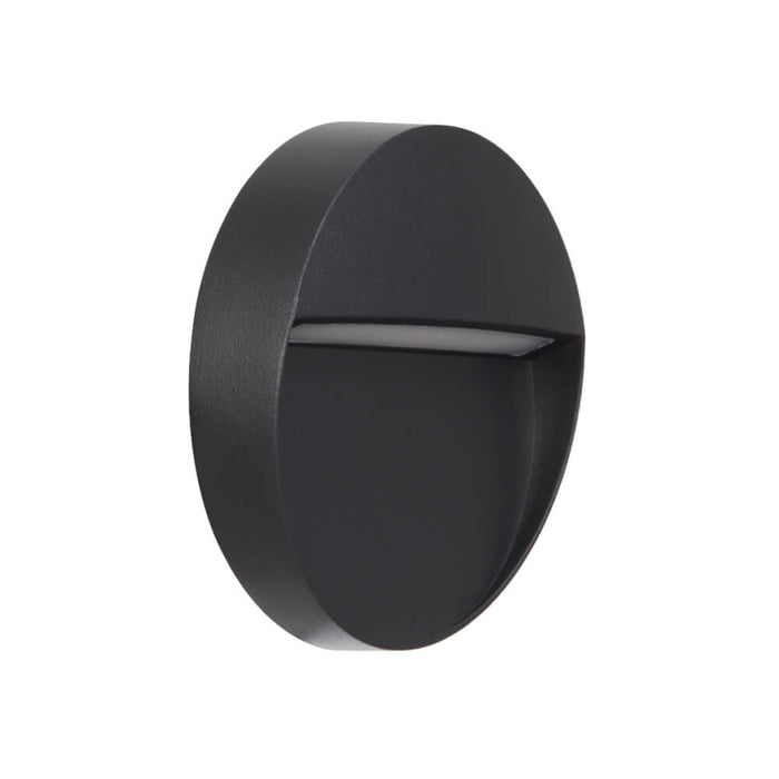 TERIN: Minimalist Round Exterior Step LED Wall Light (Available in Rust, Green & Black)