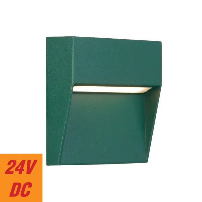 TERIN: Minimalist Square Exterior LED Wall Light (Available in Rust, Green & Black)