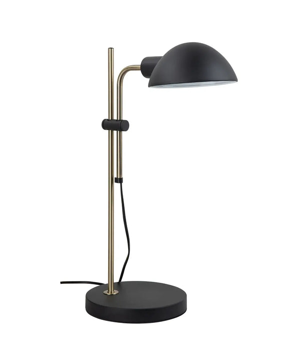 CLA TETTU: Sand Black Adjustable Height Swivel Head Table Lamp