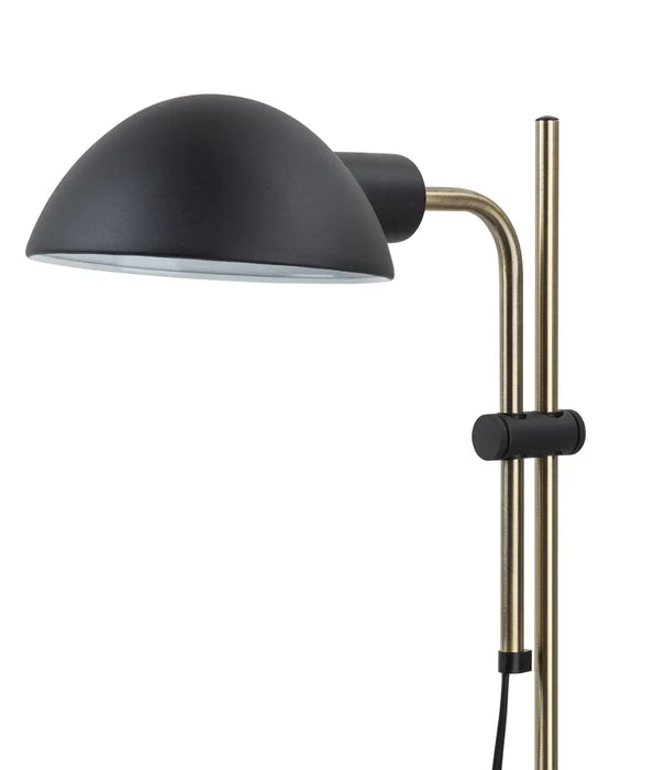 TETTU: Sand Black Adjustable Height Swivel Head Table Lamp