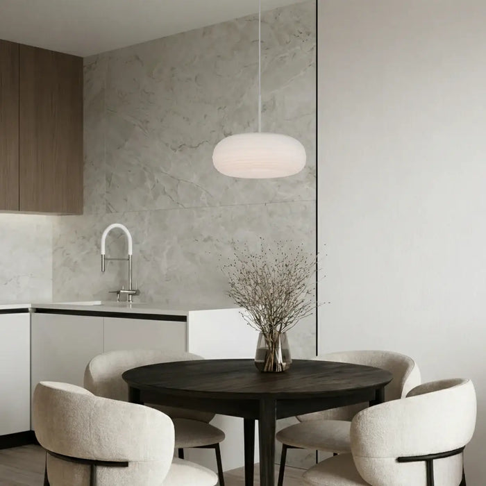 TIFTON: White 3CCT Dimmable LED Pendant Light (Available in 35cm & 50cm)