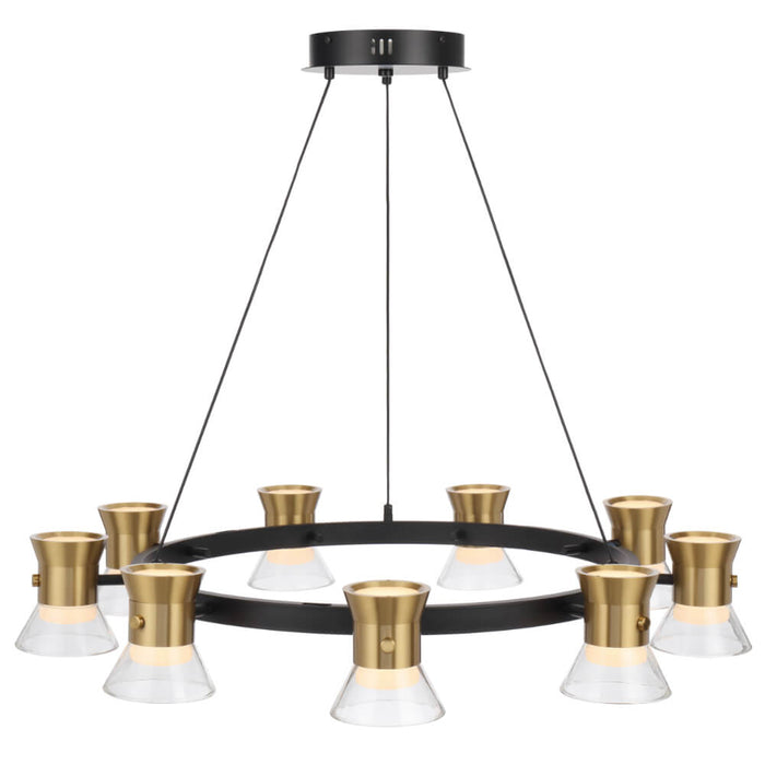 TIPICO: 9 Light LED Pendant (Available Gunmetal & Gold)