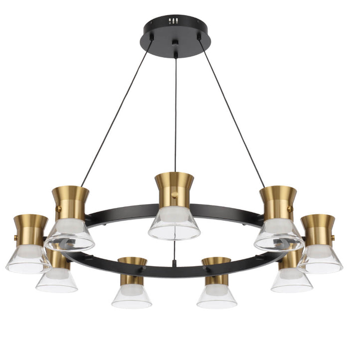 TIPICO: 9 Light LED Pendant (Available Gunmetal & Gold)