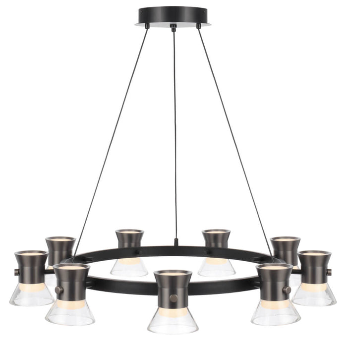 TIPICO: 9 Light LED Pendant (Available Gunmetal & Gold)