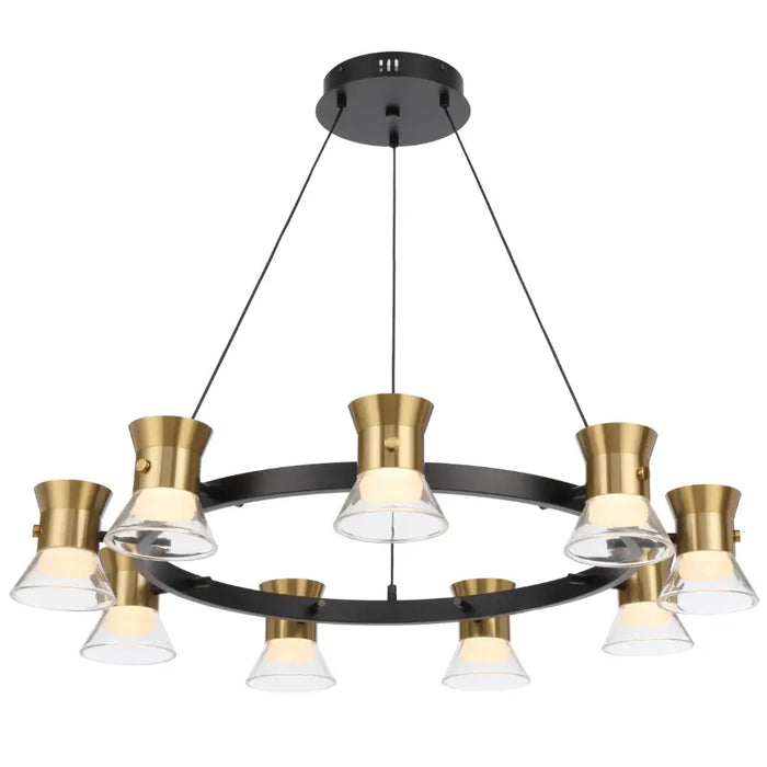 TIPICO: 9 Light LED Pendant (Available Gunmetal & Gold)