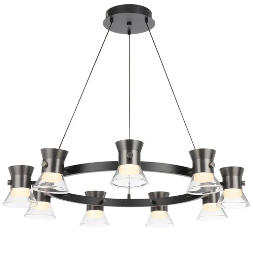 Telbix TIPICO: 9 Light LED Pendant (Available Gunmetal & Gold)