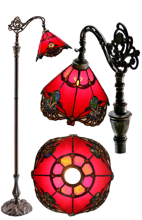 Benita Red Edwardian Floor Lamp