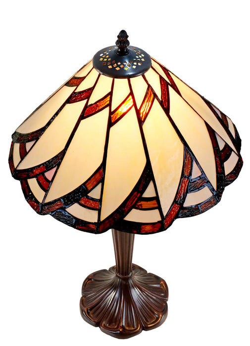 VERMONT: Large Empire Leadlight Table Lamp