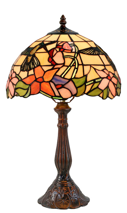 HUMMINGBIRD: Large Leadlight Table Lamp