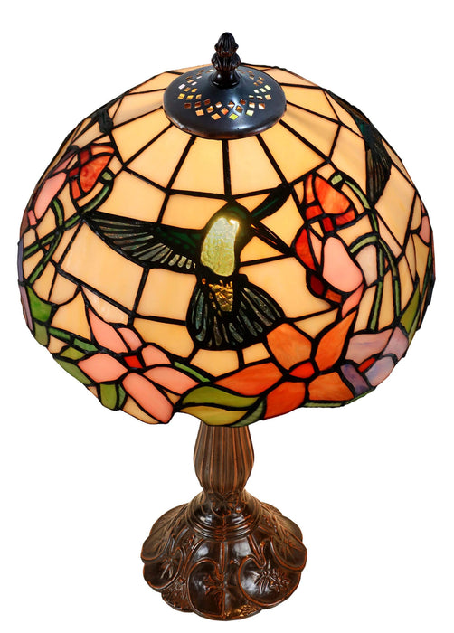 HUMMINGBIRD: Large Leadlight Table Lamp