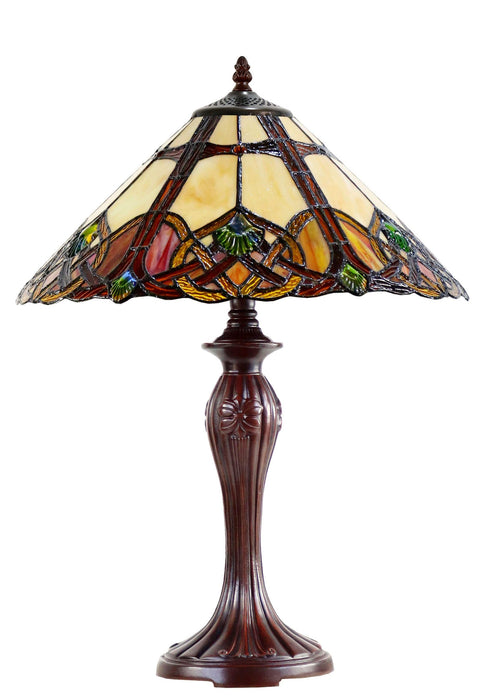SUNSET: Large Leadlight Table Lamp