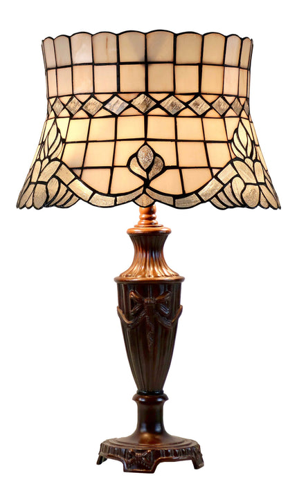 VIENNA: Large Empire Leadlight Table Lamp
