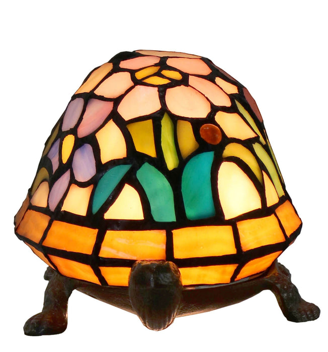 Rose Tiffany Turtle Leadlight Table Lamp
