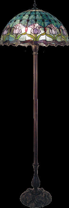 Mauve Tulip Floor Lamp 20"