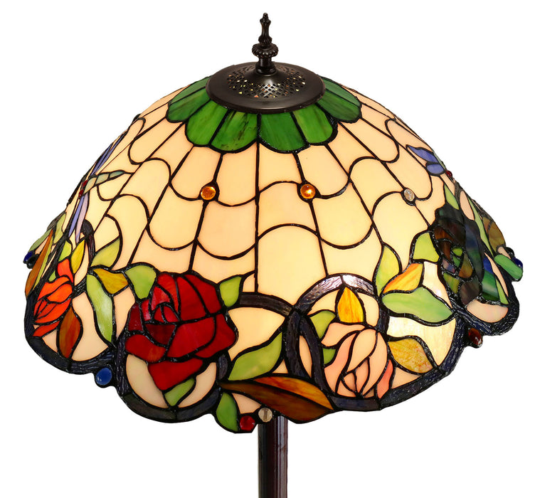 Rose & Dragonfly Floor Lamp