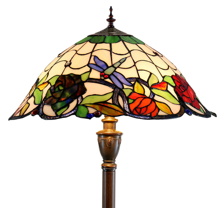 Rose & Dragonfly Floor Lamp