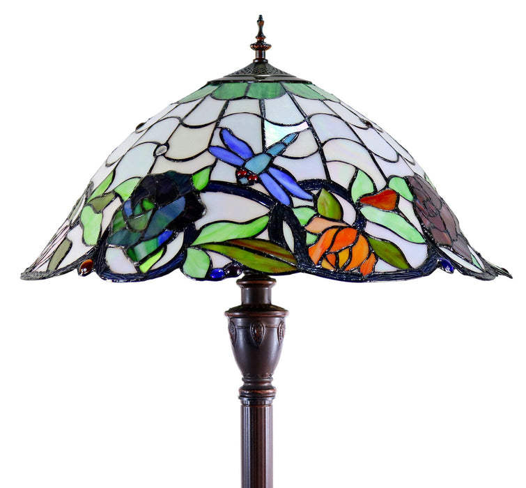 Rose & Dragonfly Floor Lamp