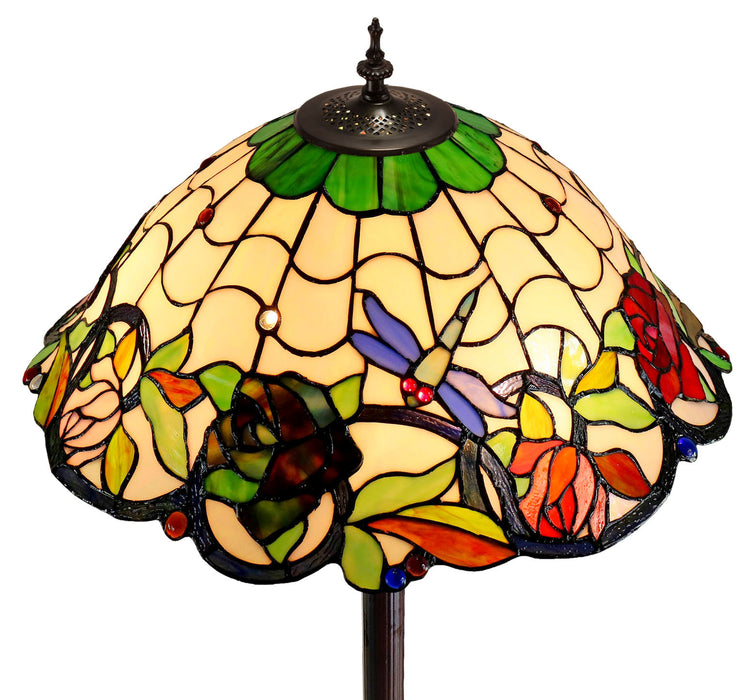 Rose & Dragonfly Floor Lamp