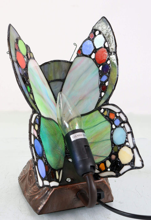 Spotted Butterfly Leadlight Table Lamp