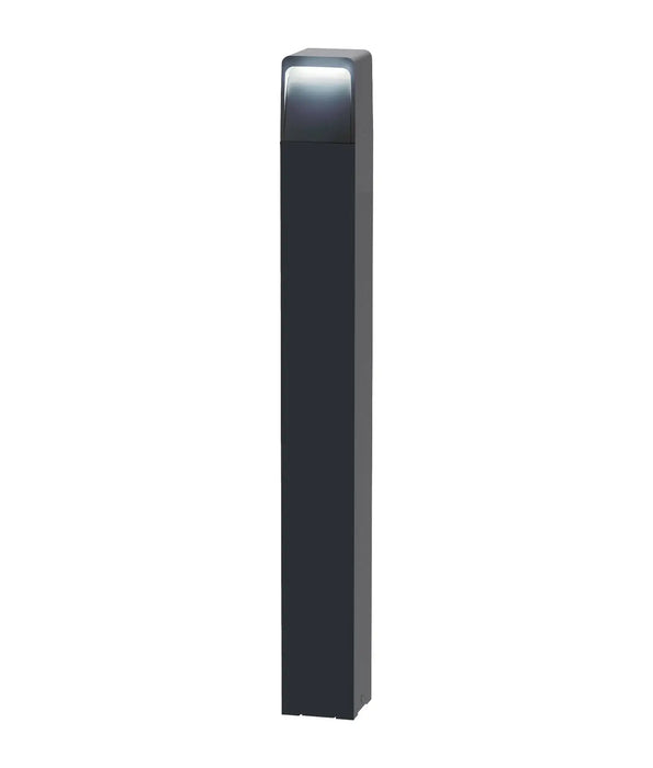 TOREN: Dark Grey IP65 LED Tri-CCT Surface Mounted  Bollard Lights