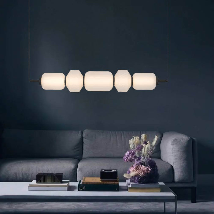 TORSO: Versatile Glass LED Pendant Light (Available in Brass & Black, 3 Light & 5 Light)