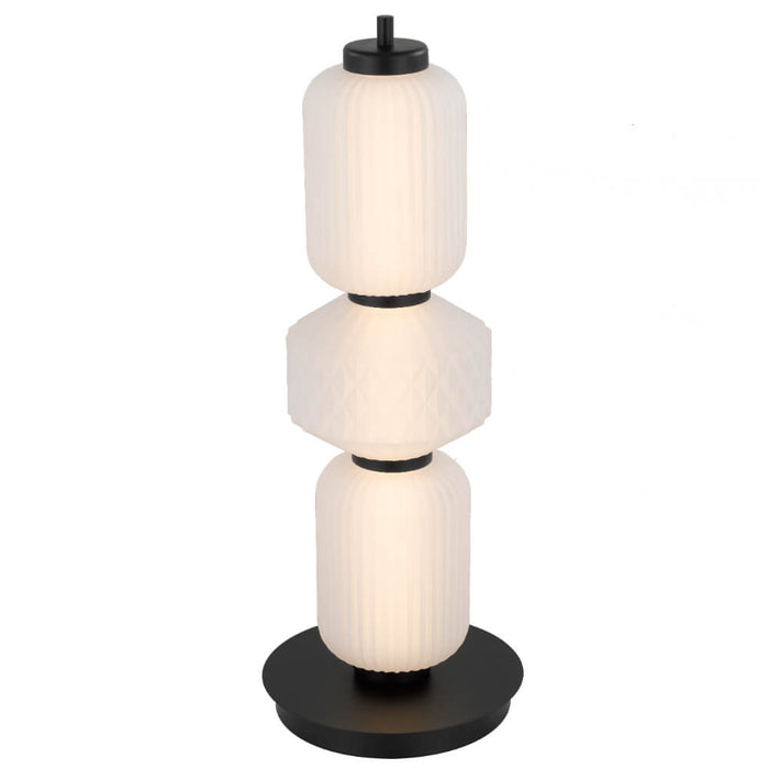 TORSO: Elegant Dimmable LED Table Lamp with Glass Shade (Available in Black & Brass)