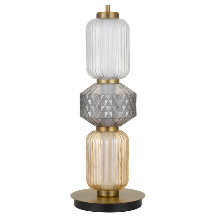 TORSO: Elegant Dimmable LED Table Lamp with Glass Shade (Available in Black & Brass)