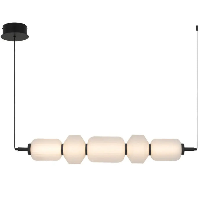 TORSO: Versatile Glass LED Pendant Light (Available in Brass & Black, 3 Light & 5 Light)