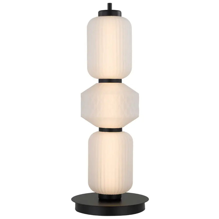 TORSO: Elegant Dimmable LED Table Lamp with Glass Shade (Available in Black & Brass)