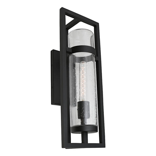 Cougar TOULON: IP44 Exterior Wall Light with Clear Stippled Glass Diffuser (Available in Black & Old Bronze)